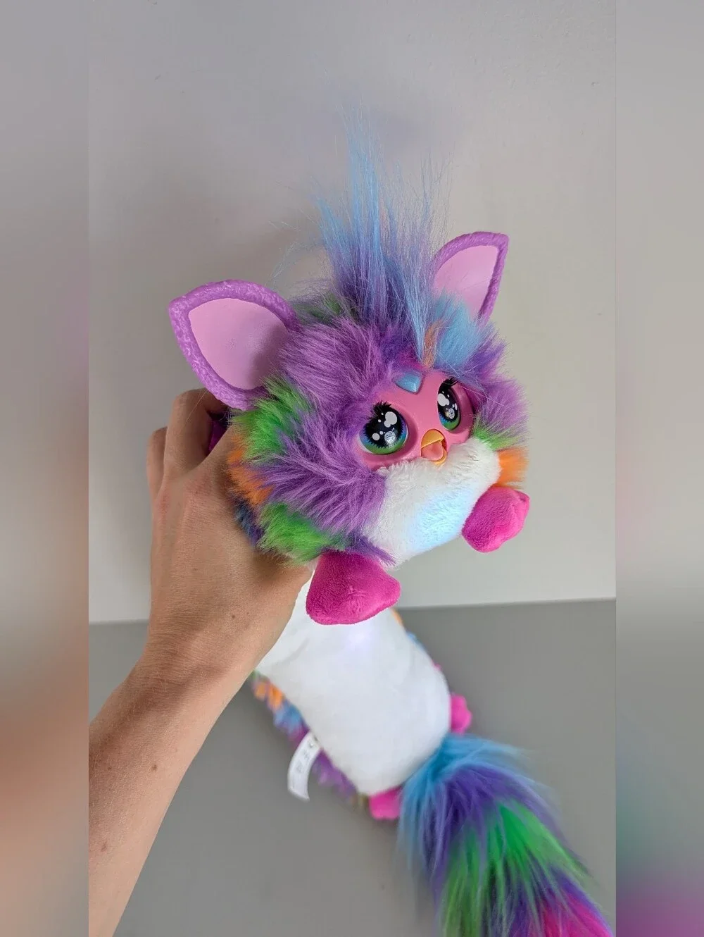 Long Furby DJ Interactive Plush Toy, Lights & Sounds, 32" - Picture 9 of 15